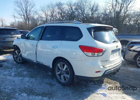 2014 Nissan Pathfinder Platinum z USA, uszkodzony, nr VIN 5N1AR2MM6EC711643